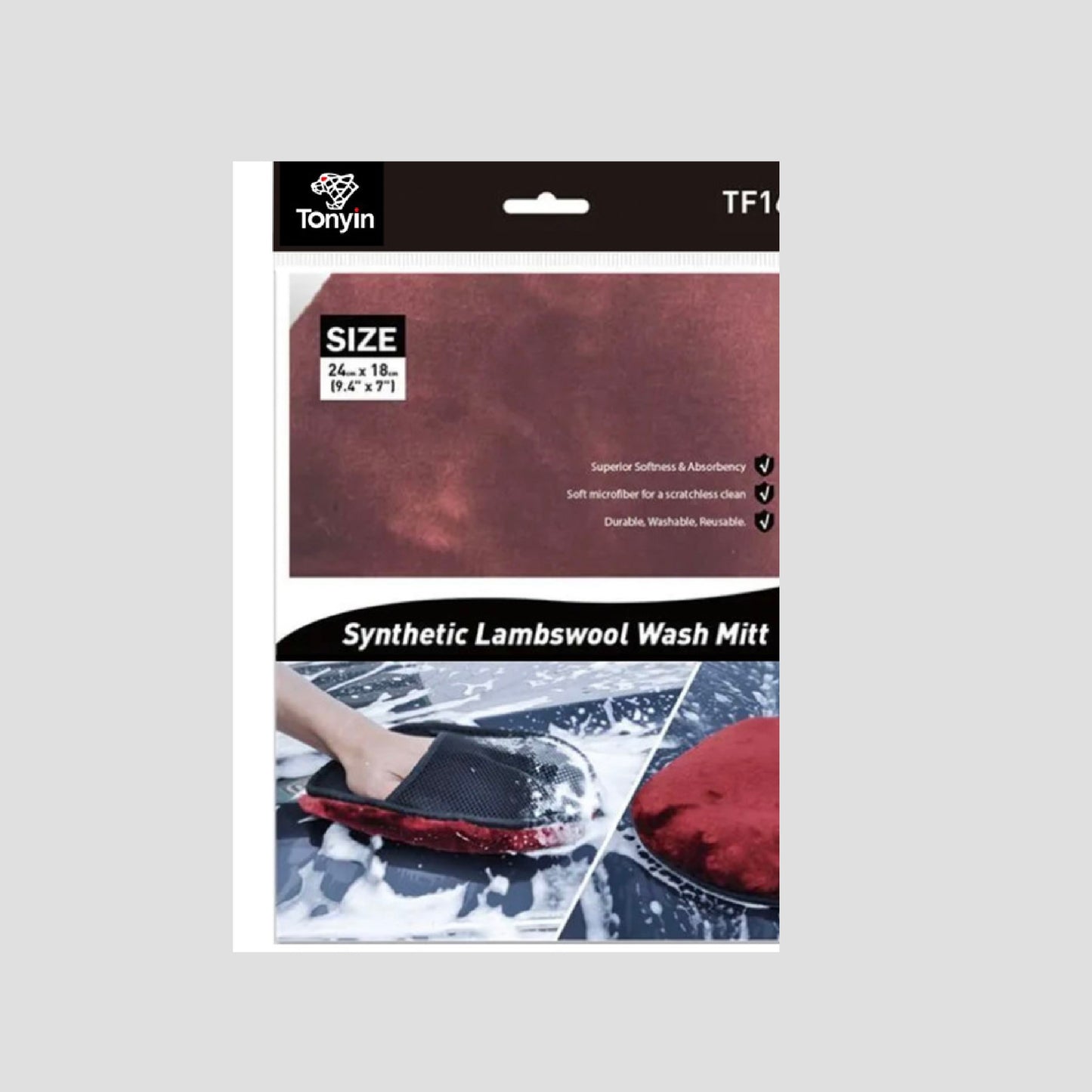 SINGLE SIDE MICROFIBER WASH MITT