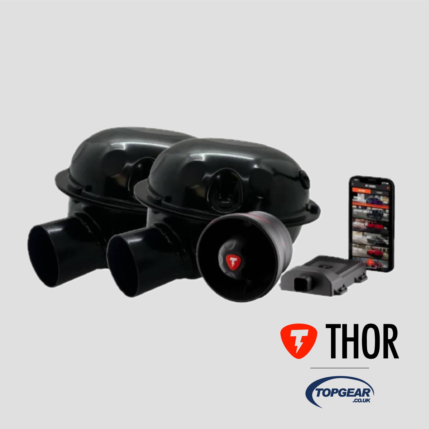 THOR Electronic Exhaust Sound Booster Twin Speaker With Echo Speaker