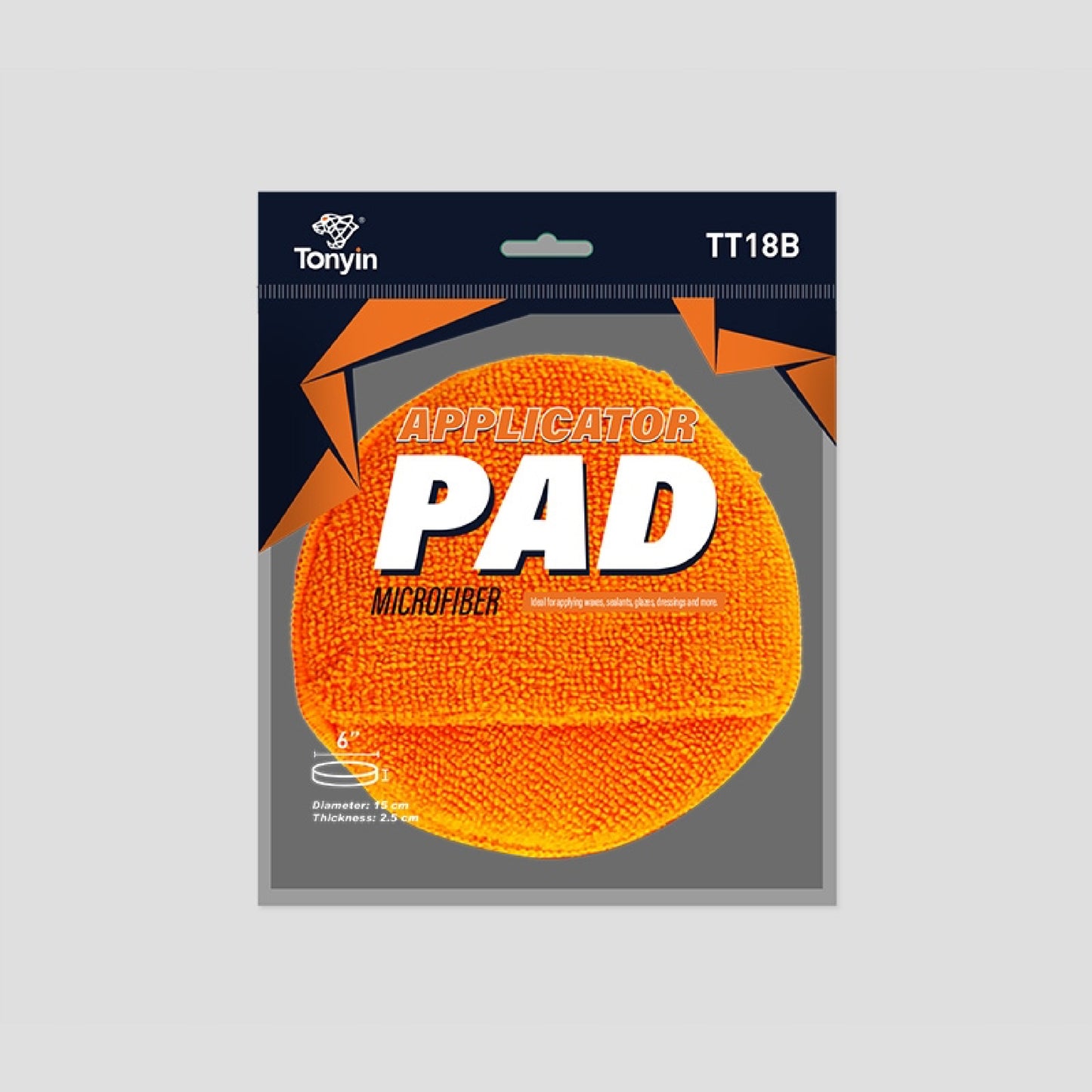 CAR WAX POLISHING MICROFIBER SPONGE PAD WITH POCKET